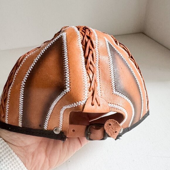 Hand painted Leather Toronto Blue Jays Baseball Cap Hat - Picture 7 of 8